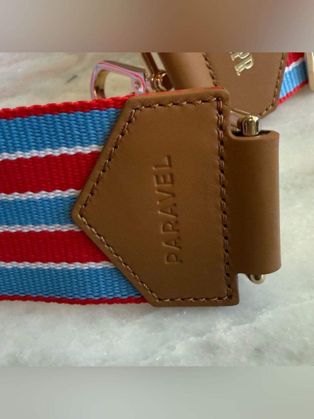 PARAVEL Bag Strap in Bebop Red (Blue and Red Stripe) Crossbody